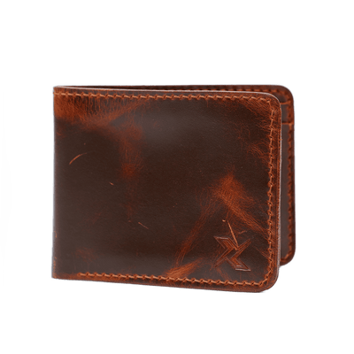 Sleek Bifold Wallet: Dark Brown | Two Tone Shade