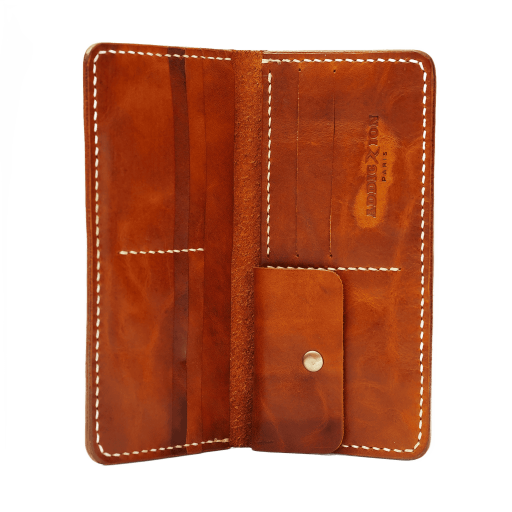 Long Wallet: Hand Dyed Brown