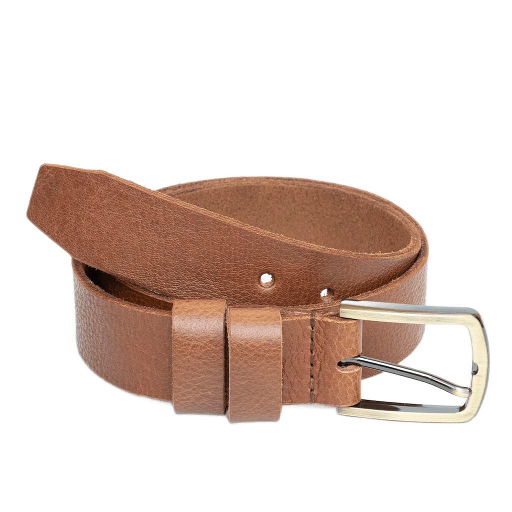 WildBuff Leather Belt Buckle: Pewter | 40mm golden