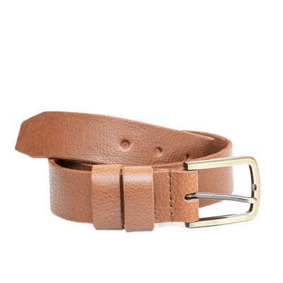 WildBuff Leather Belt Buckle: Pewter | 40mm golden