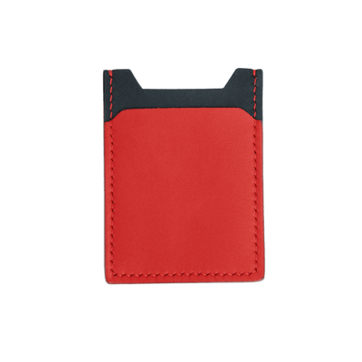 Sleek Card Holder: Red &amp; Black
