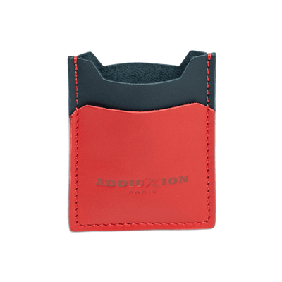 Sleek Card Holder: Red &amp; Black