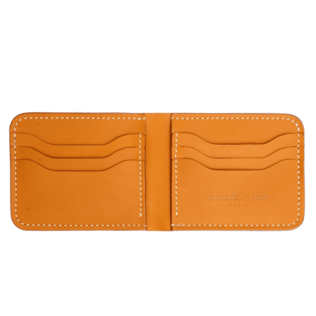 Premium Pulse Wave Bifold Wallet: Orange