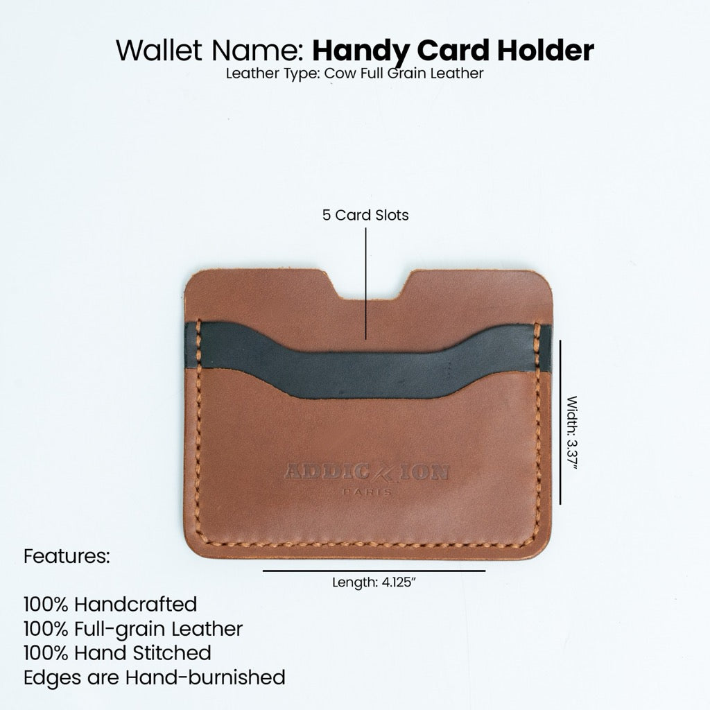 Handy Card Holder Wallet: Brown